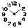 3D настінний годинник Великий 3Д годинник 3D DIY Clock 70-150см 002B (Арабські цифри чорні), фото 3