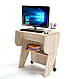 Стіл для ноутбука "Kombi Z3" 67/120х48/63х76 см. Колір на вибір, фото 6