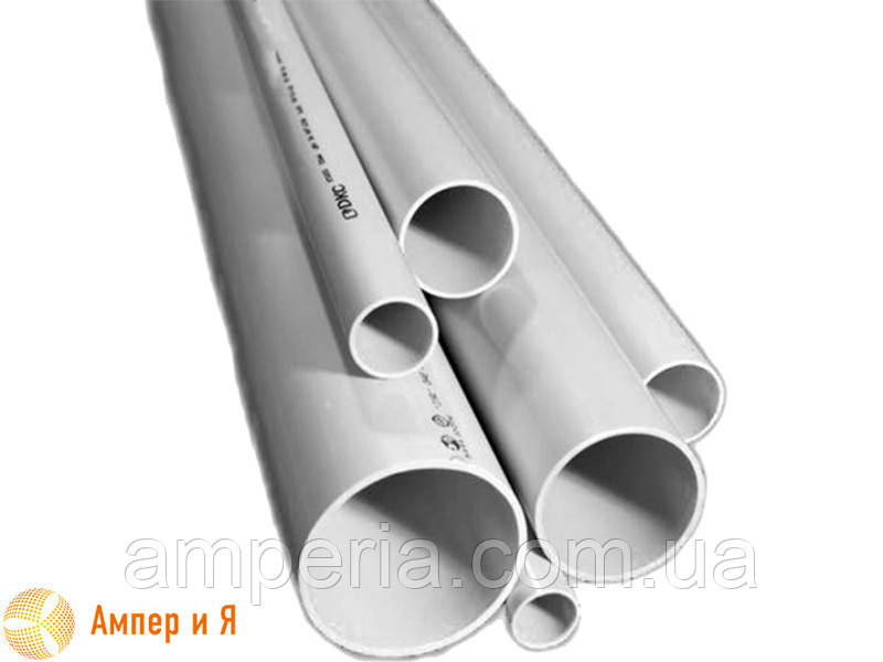 Труба ПВХ жёсткая атмосферостойкая д.40мм, тяжёлая, 3м, цвет серый - фото 6 - id-p671613250