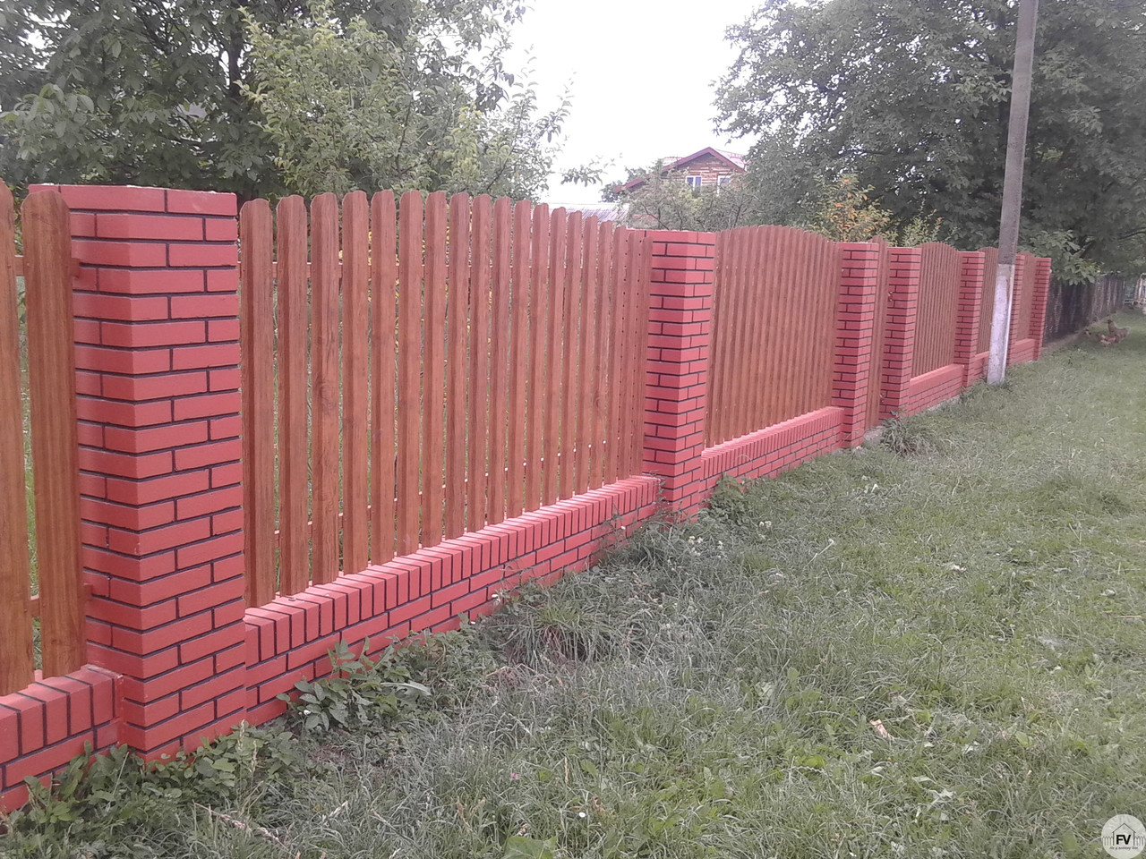 Металевий евроштакетник з покриттям Printech