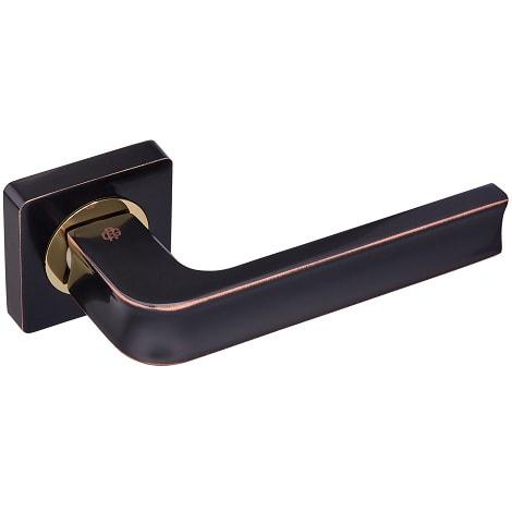 Ручки дверні Gavroche CALIFORNIUM А ORB/PB – чорний з патиною/золото, фото 1