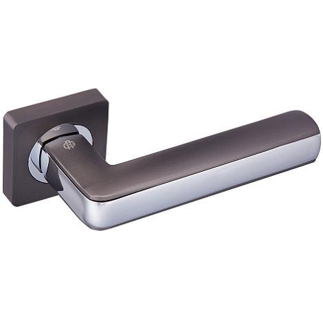 Ручки дверні Gavroche CROMIUM А MBN/CP - графіт/хром, фото 1