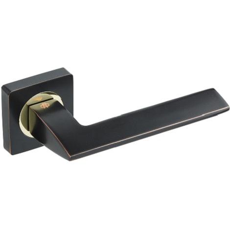 Ручки дверні Gavroche SСANDIUМ А ORB/PB – чорний з патиною/золото, фото 1