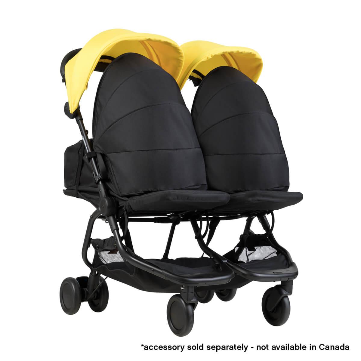 Дитяча коляска 2 в 1 для двійнят Mountain Buggy Nano Duo