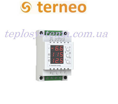Терморегулятор Terneo sneg з датчиком опадів (на DIN-рейку), Україна, фото 1