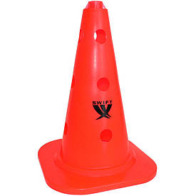 Конус тренувальний SWIFT Training cone with holes, 25 mm pole, 34 см (жовтогарячий)