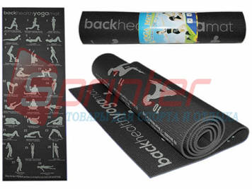 Килимок для йоги та фітнесу.YOGA-MAT.RW-6Ч