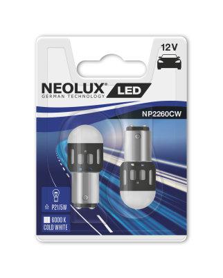 Автолампы светодиодные Neolux P21/5W LED 12V 1.2W 6000K BAY15D (в комплекте 2шт) NP2260CW - фото 3 - id-p340146762