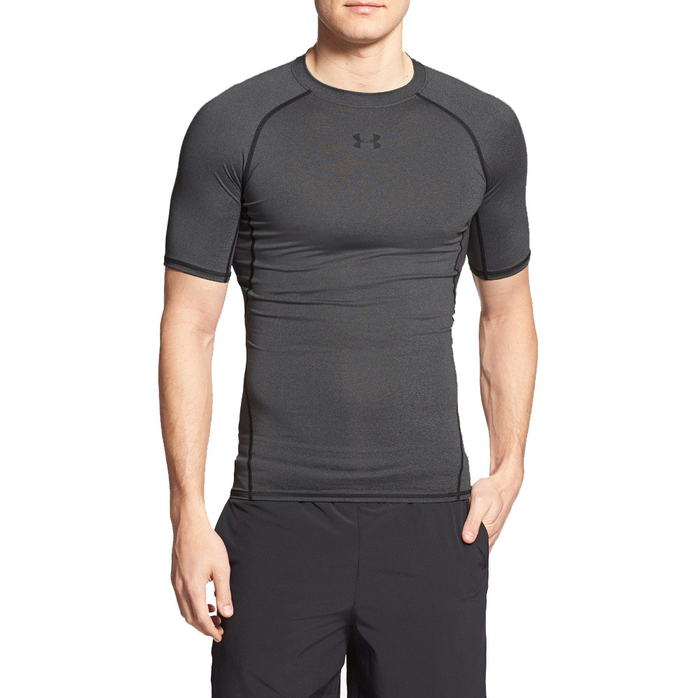 Футболка Under Armour HeatGear Compression Short Sleeve 2273D-3 М Сіра (2273D-3)