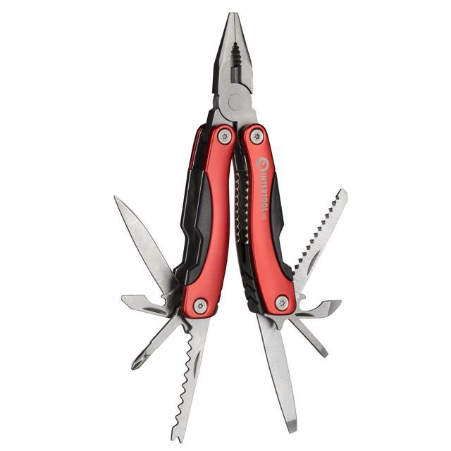Мультиінструмент 160 мм, 12 в 1, з чохлом INTERTOOL HT-0541, фото 1