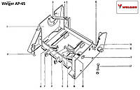 Стол вязального апарата ( корпус ) Welger AP- 45, 1115.29.01.00