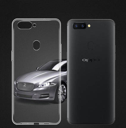 Ультратонкий 0,3 мм чохол для Oppo R15 прозорий, фото 1