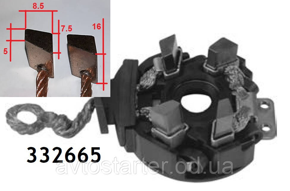 Щеточный узел стартера LEXUS, TOYOTA Avensis, CAMRY, ESTIMA, HIGHLANDER ...