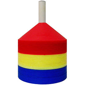 Фішки розміткові з тримачем SELECT Marker набір 48 шт (16 синіх+16жовтих+16червоних) з тримачем 