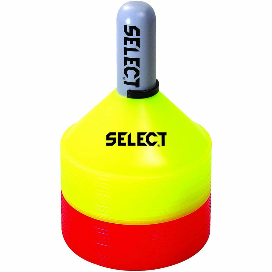 Розміткові тренерські фішки SELECT MARKER набір 24 шт. на тримачі з фіксатором