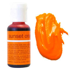 ГЕЛЕВЫЙ КРАСИТЕЛЬ "SUNSET ORANGE" (ОРАНЖЕВЫЙ) "CHEFMASTER" 21 ГР.