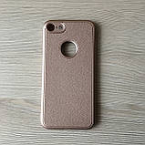 Розовое золото матовый силиконовый чехол iphone 7/8 в упаковке, фото 2