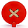 Настінний гачок для одягу Glozis Button Red, фото 9