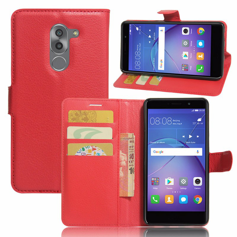 Чохол-книжка Litchie Wallet для Huawei GR5 2017 Червоний