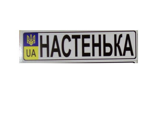 Номер на дитячу коляску "Настінка", фото 1