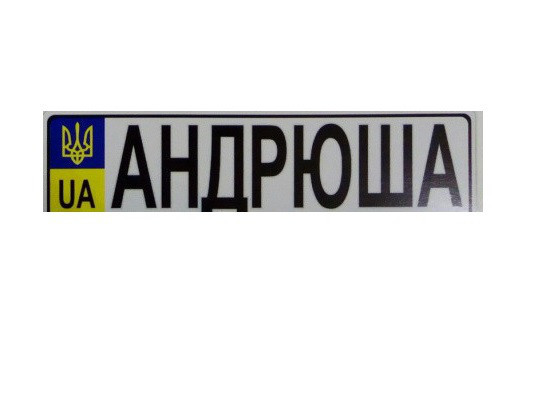 Номер на дитячу коляску "Андрюша"