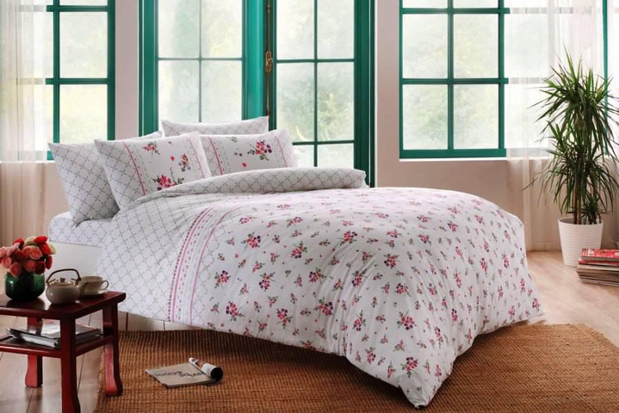 Постільна білизна TAC Ranforce Sasha двоспальний - євро