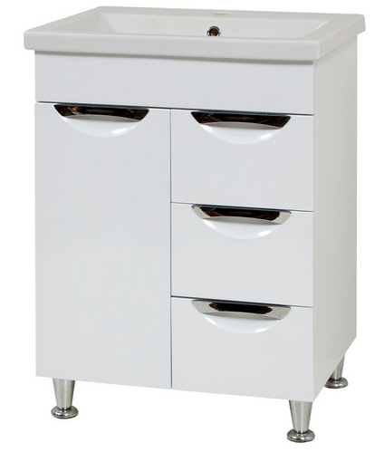 Тумба для ванной Laura 60 с раковиной Como Сансервис (ID#50406831 ...