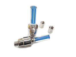 Ковпачки на диски миготливий стовпчик синій