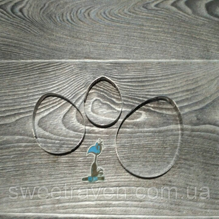 Набір із 3 вирубок Великодні Яйця, фото 1