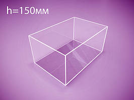 Коробка з оргскла 200х200х150 мм (Товщина акрилу: 3 мм;  Тип: Герметична;)