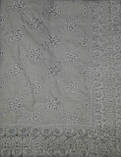 Ошатна скатертина розшита вишивкою, 100% льон, 150х220 см, фото 4