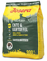 Корм Josera Ente Kartoffel (Йозера беззерновий корм з качкою і картоплею) 900г.