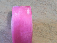 Лента из органзы шириной 5 см №05 ярко-розовый