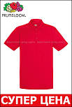 Чоловіче спортивне Поло Червоне Fruit of the loom 63-038-40 XXL, фото 7