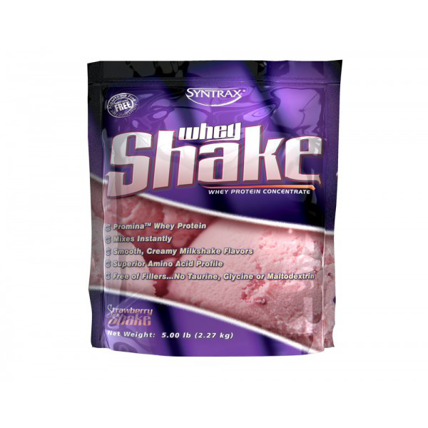 Сироватковий протеїн концентрат Syntrax Whey Shake (2,3 кг) сінтракс вей шейк strawberry shake