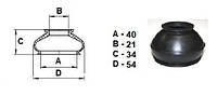 Пыльник универсальный для шаровой опоры, рулевого наконечника (21*40*34)