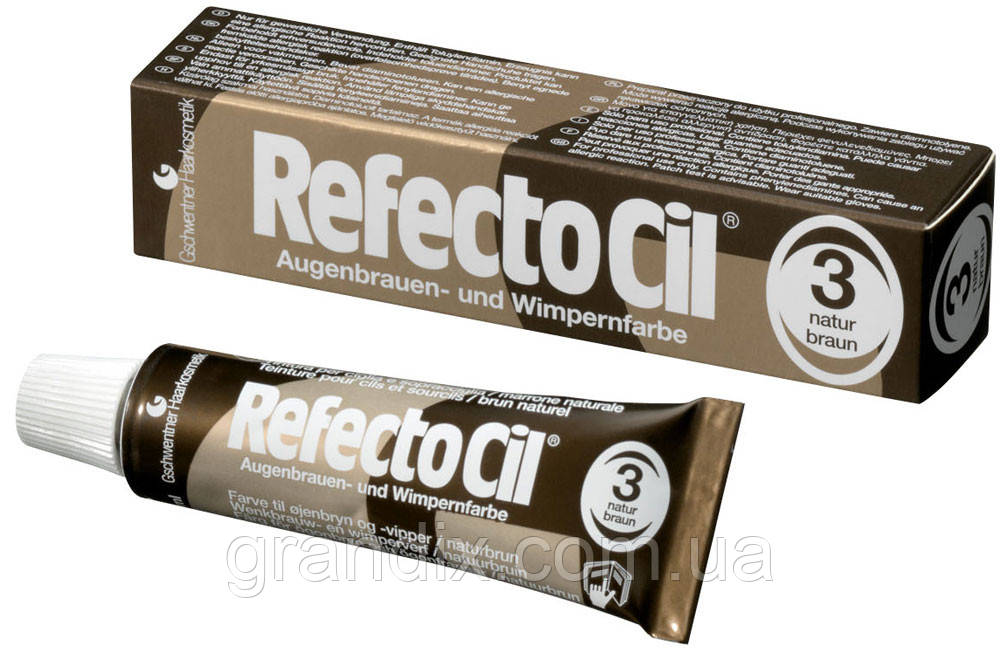 Купить Краска RefectoCil №3 Natural Brown (натуральный, коричневая) 15 ...