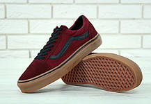 Чоловічі кеди Vans Old Skool Bordo Black Low Gum . ТОП Репліка ААА класу., фото 3