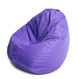Крісло мішок груша з внутрішнім чохлом <unk> Тканина Oxford XL (Висота 110 см, ширина 80 см), Фіолетовий