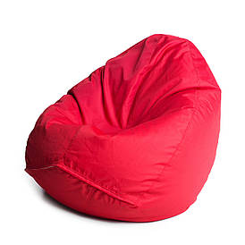 Крісло мішок груша з внутрішнім чохлом <unk> Тканина Oxford XL (Висота 110 см, ширина 80 см), Червоний