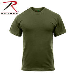 Футболка чоловіча Solid Color 100% Cotton колір олива великий розмір Rothco USA