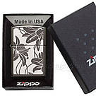 Запальничка Zippo 29426 Lily Black Ice чорна 29426, фото 3