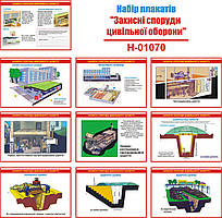 "Захисні споруди цивільного захисту" (10 плакатів, ф. А3)
