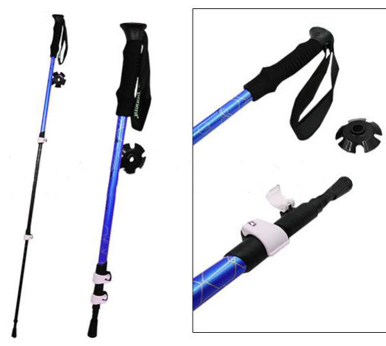 Палка трекінгова Exponent (шт) L= 85-137 см. TY-8019 синя, фото 1