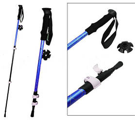 Палка трекінгова Exponent (шт) L= 85-137 см. TY-8019 синя