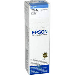 Контейнер з чорнилом EPSON L100\/L200 cyan (70мл) (C13T66424A)