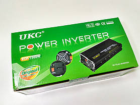 Інвертор перетворювач UKC 12V-220V RCP 1500W, фото 6
