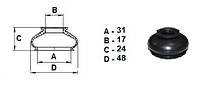 Пыльник универсальный для шаровой опоры, рулевого наконечника (17*31*24)