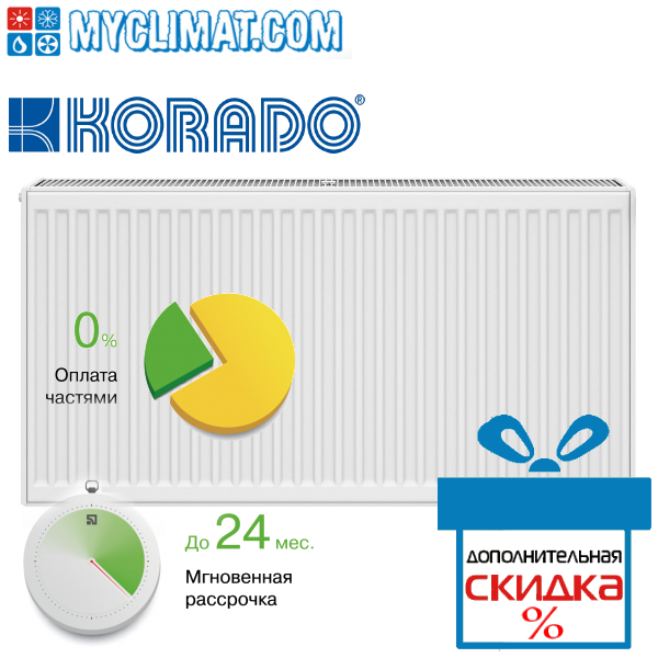 Радіоаторами сталеві Korado 22K 500x400 (741 Bt)