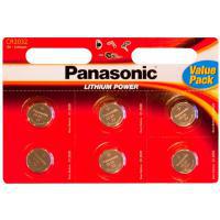 Батарейка PANASONIC CR 2032 * 6 LITHIUM (CR-2032EL\/6B), фото 1